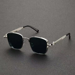Men's Box Metal Retro UV Sunglasses