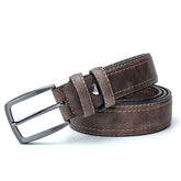 Men's Vintage Belt For Casual Jeans Luxury Split Leather Belt