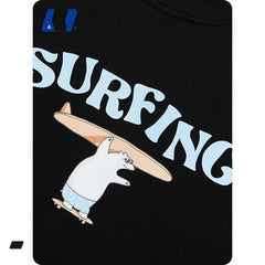 Men's Polar Bear Simple Hand-painted Cartoon All-match Casual Sweatshirt