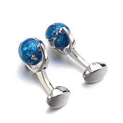 Fashionable Formal Earth Rotatable Cufflinks