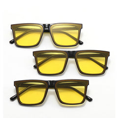 Polarized Square Sunglasses With Flat Tear Film For Men