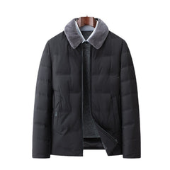 Detachable Wool Lapel Middle-Aged Business Jacket