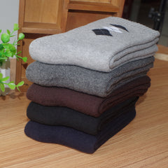 Men's Winter Thicken Warm Terry Socks Business Casual Thermal Cotton Socks