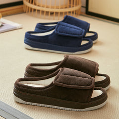 Men’s Orthopedic Slippers – Adjustable Shoes for Swollen Feet & High Instep