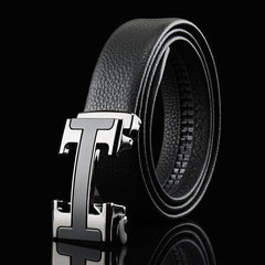 Automatic Buckle Leather Belt For Men