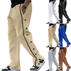 Men’s Casual Sports Pants – Loose Straight-Fit Trousers for Comfortable Everyday Active Wear