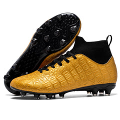 Men’s High-Top Football Training Shoes – Sock-Style Cleats for Soccer & Outdoor Sports