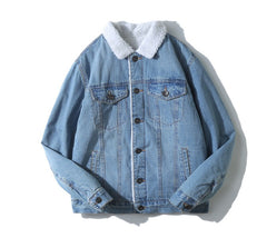 Lamb Wool Lapel Loose Me's Casual Warm Jacket