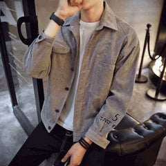 Men's Slim Fit Single-Breasted Casual Jacket