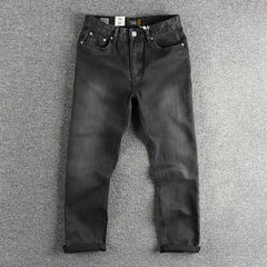 Fashion American Washed Black Gray Jeans Men