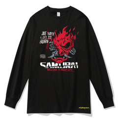 Autumn Long Sleeved T Shirt Cyberpunk 2077 Game