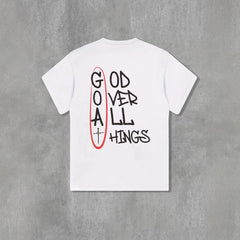 Simple Casual Men's Letter Short Sleeve T-shirt