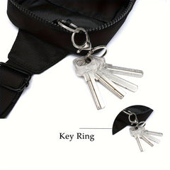 Small Crossbody Bags For Men Mini Sling Bag Fanny Crossbody Purse Chest Bag For Travelling Hiking