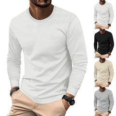 Men’s Casual Top-Round Neck Waffle Knit Shirt for Everyday Comfort