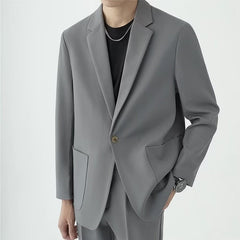 American High Street Leisure Suit Men Loose Drooping Korean Style