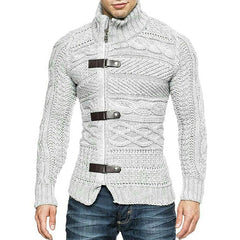 Men’s Cardigan Coat-Autumn & Winter Turtleneck Sweater Jacket for Casual & Warm Wear