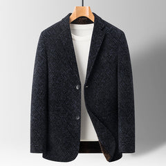 Chenille Casual Simple Suit Coat For Men