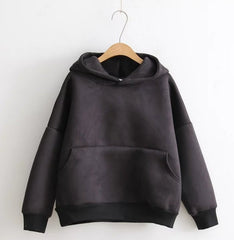 Suede Sweatshirt Hoodie For Men