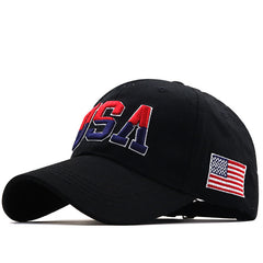 USA Embroidered Baseball Cap – Unisex Outdoor Casual Couple Hat
