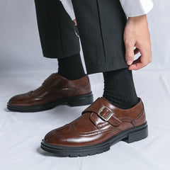 Men's Oxford Monk Strap Formal Leather Shoes