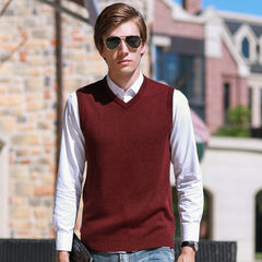 Sleeveless Sweater Vest For Men