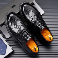 Men's British Style Business Leather Dress Shoes