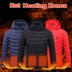 Men’s USB Heated Jacket – Electric Thermal Winter Coat