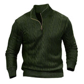 Men's Long-sleeved Zipper Sweater
