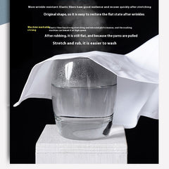 Long Sleeve White Shirt Men's Solid Color Stretch Slim-fitting Iron-free Anti-wrinkle Business Casual Men's Business Wear