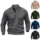 Men's Long-sleeved Zipper Sweater