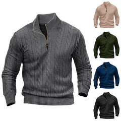 Men's Long-sleeved Zipper Sweater