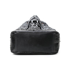 3D Wolf Head Student Backpack Shoulder Bags for Men