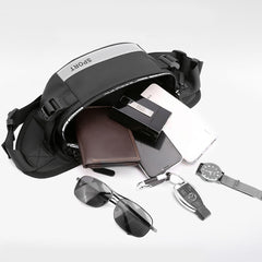 Reflective Waist Bags For Men Crossbody Bag Pack