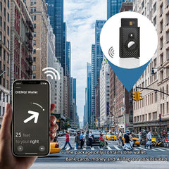 Airtag Anti-Theft Bullet Card Bag Multi-Functional RFID Card Holder Men's Leather Slim Wallets