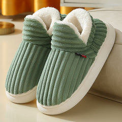 Comfortable Men’s Cotton Slippers – Soft Winter House Shoes
