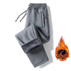 Lamb Cashmere Thickened Casual Straight Pants For Men