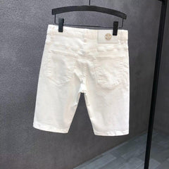 Summer Thin Cropped Denim Shorts For Men