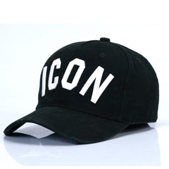 Casual Wear “ICON” Embroidered Baseball Cap for Men – Street Style Fashion Hat