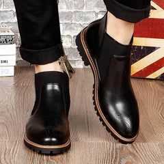 High-Top Round Head Casual Boots