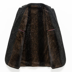 Chenille Casual Simple Suit Coat For Men