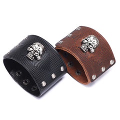Men’s New Cowhide Leather Bracelet – Vintage & Casual Fashion Accessory