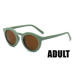 Parent-Child Retro Danish Frosted UV400 Children's Trendy Glasses Sunglasses