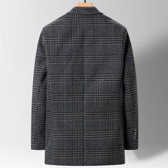 Business Fine Plaid Casual Suit For Men