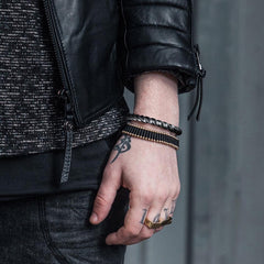 Men’s Simple Horn Bracelet – Natural Style Minimalist Fashion Jewelry