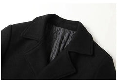 Men’s Double Breasted Wool Trench Coat