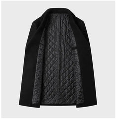 Men’s Double Breasted Wool Trench Coat