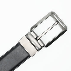Men's Leather Rotating Pin Buckle Cowhide Belt