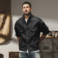 Fashion American Classic Vintage Denim Jacket Men