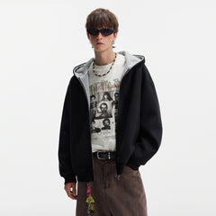 Men’s Double Zipper Casual Jacket – Modern Streetwear Coat