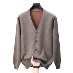 Men’s Versatile V-Neck Casual Sweater